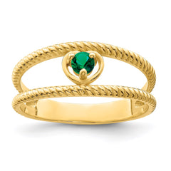 14k Synthetic Family Jewelry Ring - 24