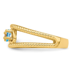 14k Synthetic Family Jewelry Ring - 29