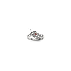 14k White Gold Genuine family jewelry ring