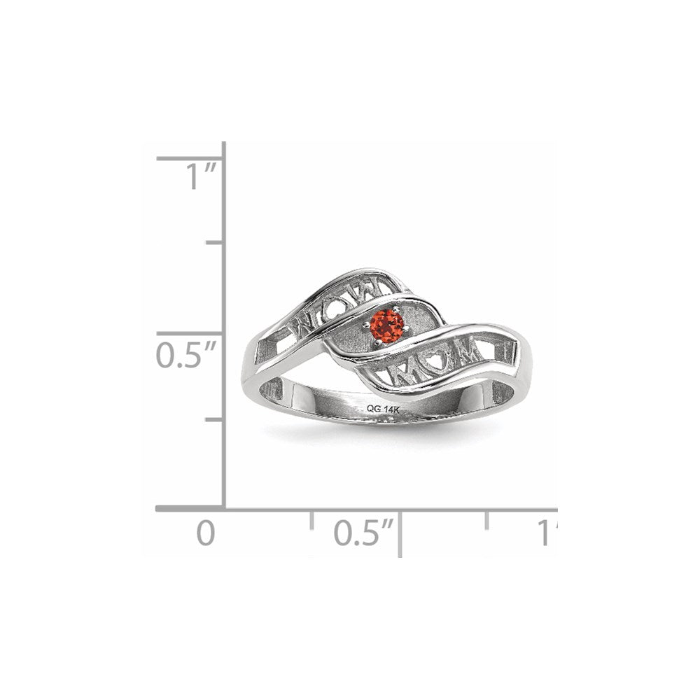 14k White Gold Genuine family jewelry ring