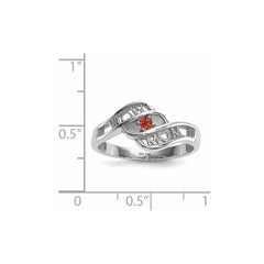 14k White Gold Genuine family jewelry ring