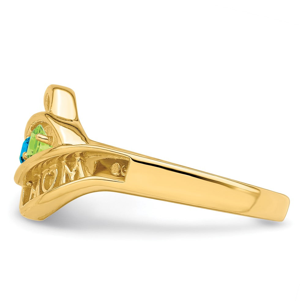14k Synthetic Family Jewelry Ring - 83