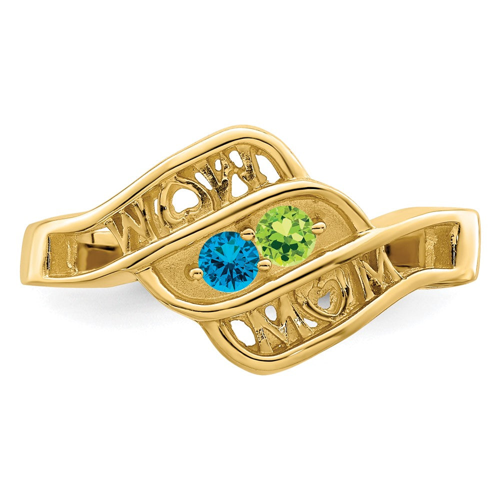 14k Synthetic Family Jewelry Ring - 83
