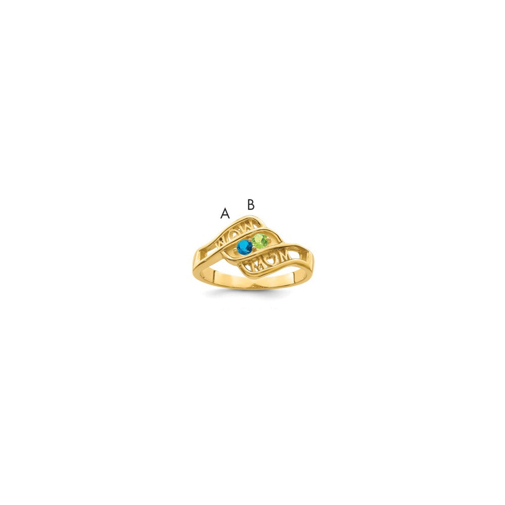 14k Synthetic Family Jewelry Ring - 83