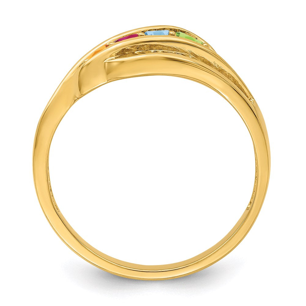 14k Genuine Family Jewelry Ring - 21