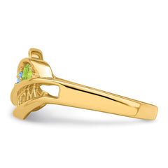 14k Genuine Family Jewelry Ring - 21