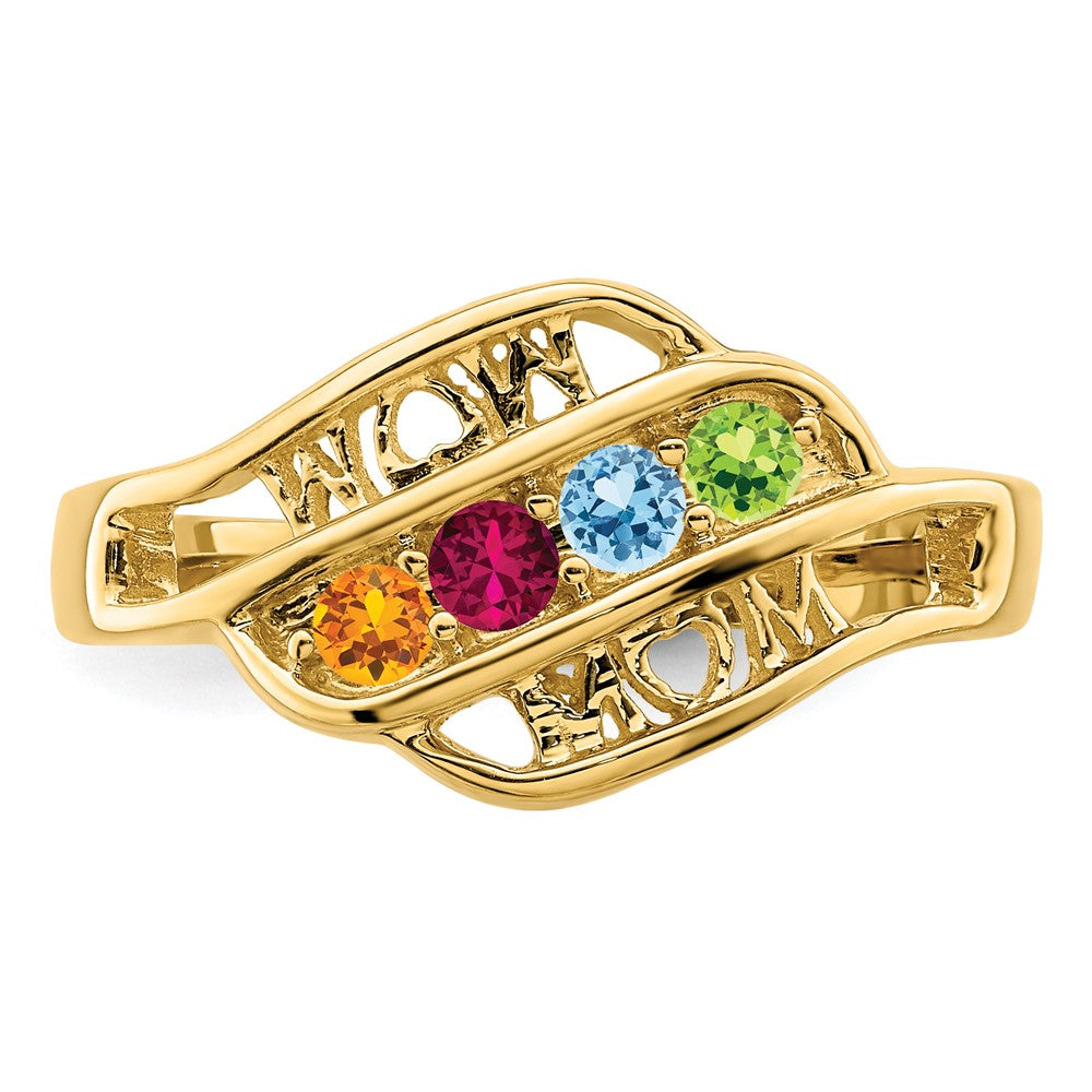 14k Genuine Family Jewelry Ring - 21