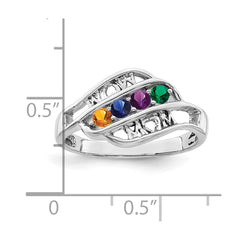 14k White Gold Family Jewelry Ring Mounting - 16