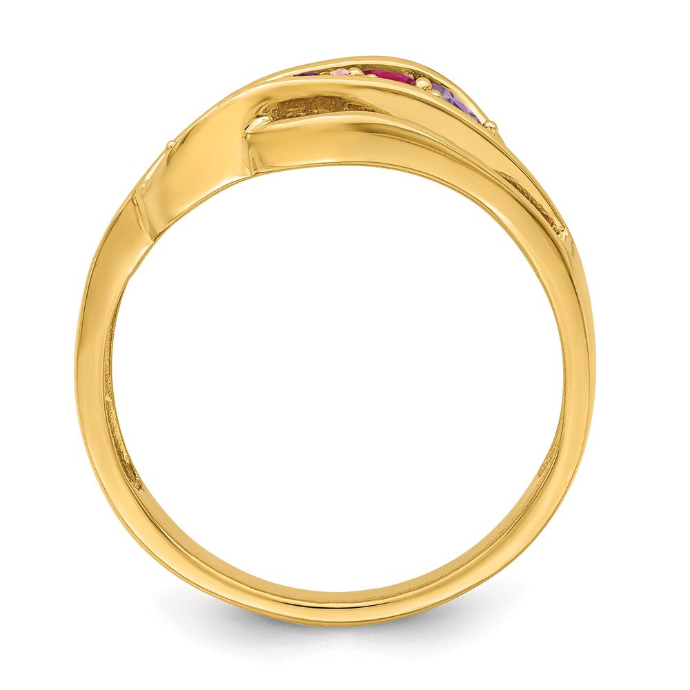14k Genuine Family Jewelry Ring - 20