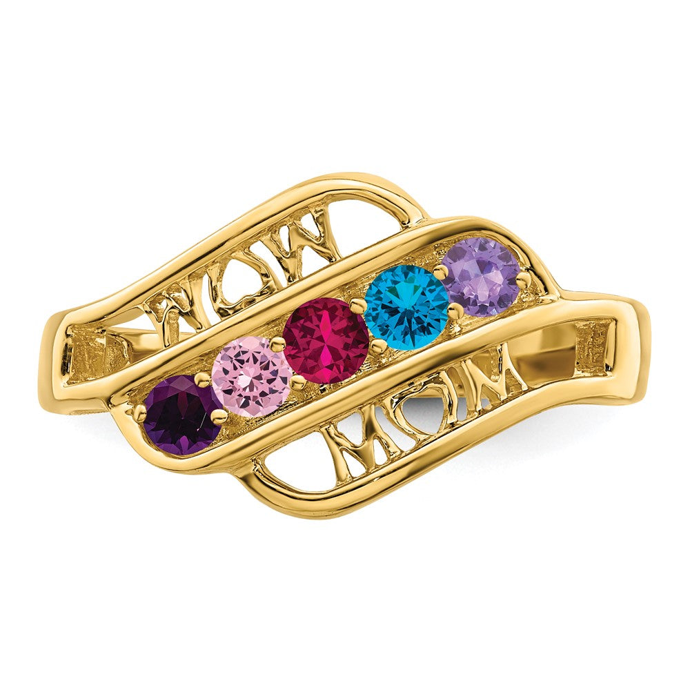 14k Genuine Family Jewelry Ring - 20