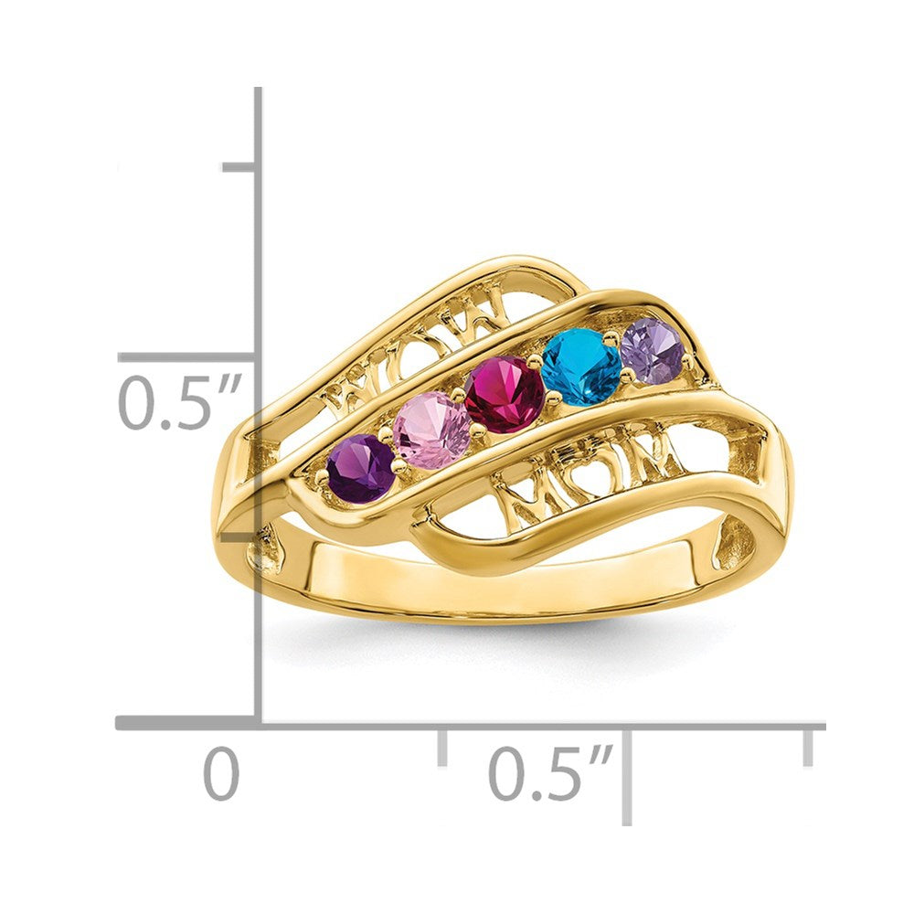 14k Genuine Family Jewelry Ring - 20