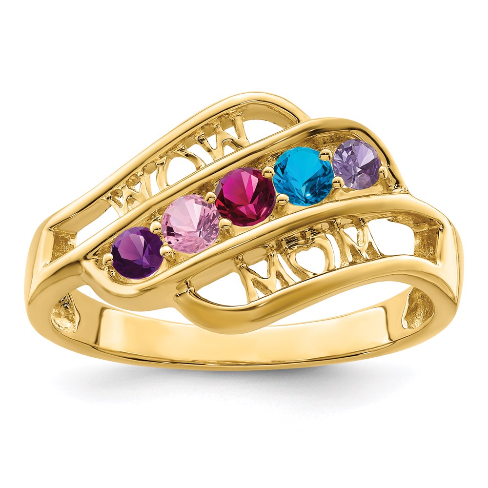 14k Genuine Family Jewelry Ring - 20