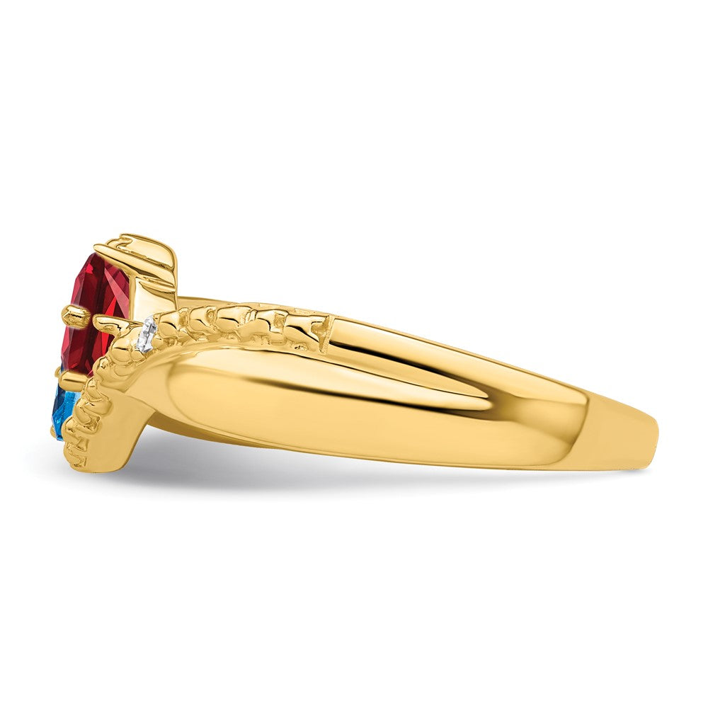 14k Genuine family jewelry ring - 2