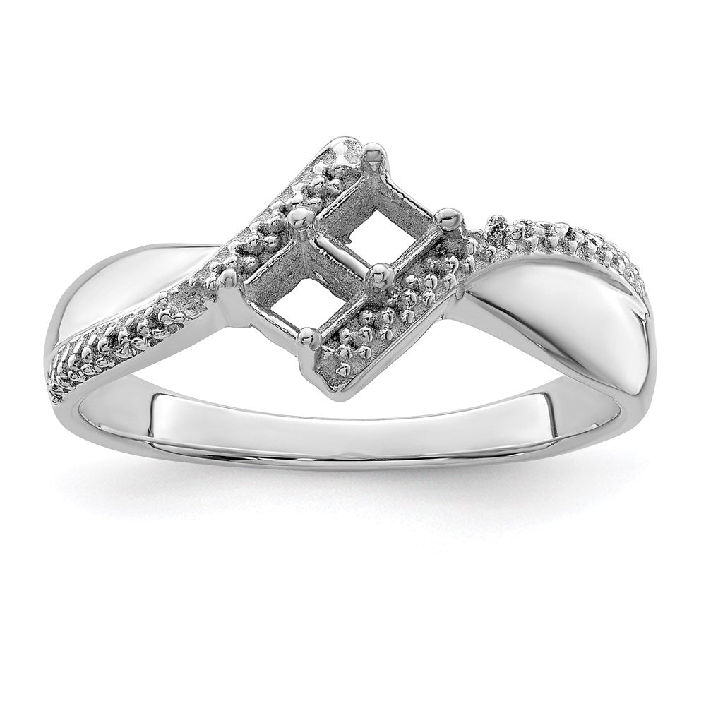 14k White Gold Genuine Family Jewelry Ring - 21