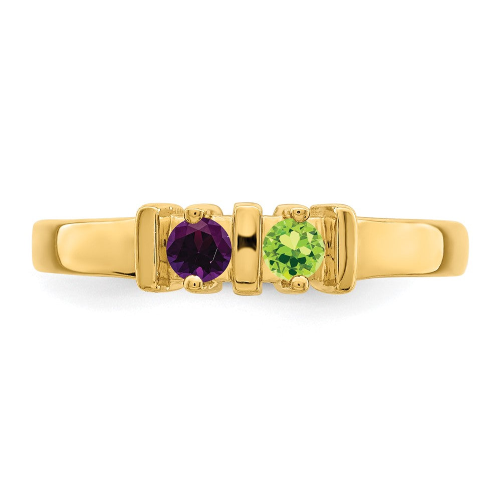 14k Synthetic Family Jewelry Ring - 69