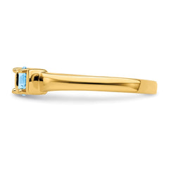14k Genuine 3 Stone Mother's Ring