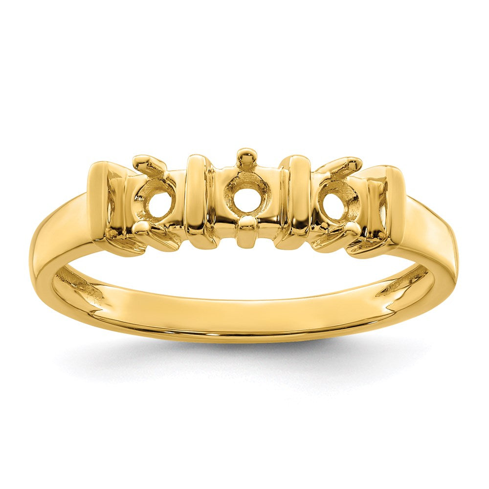 14k Genuine 3 Stone Mother's Ring