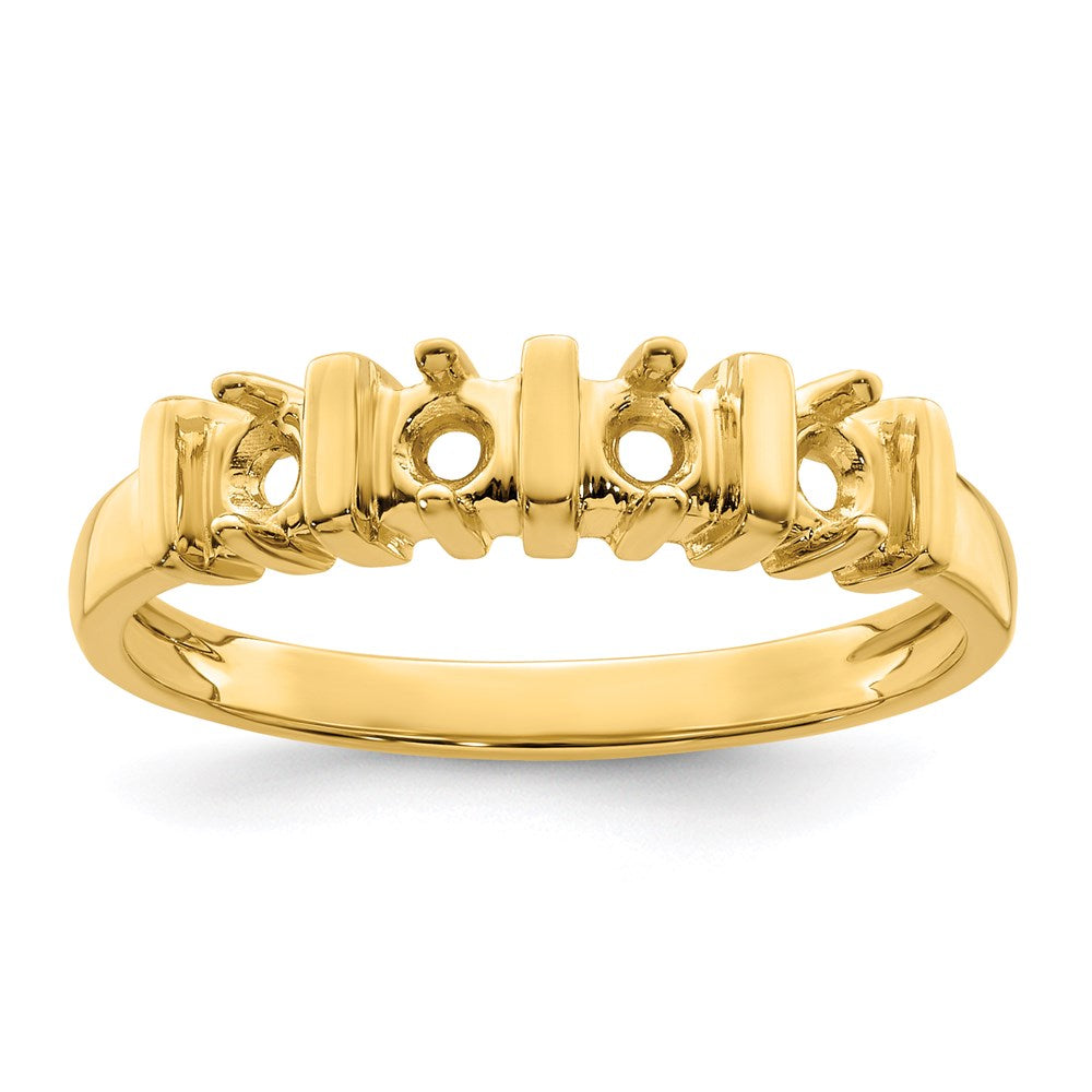 14k Genuine 4 Stone Mother's Ring - 9