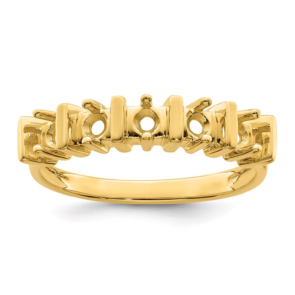 14k Genuine 5 Stone Mother's Ring - 3