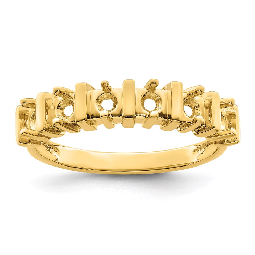 14k Genuine 6 Stone Mother's Ring
