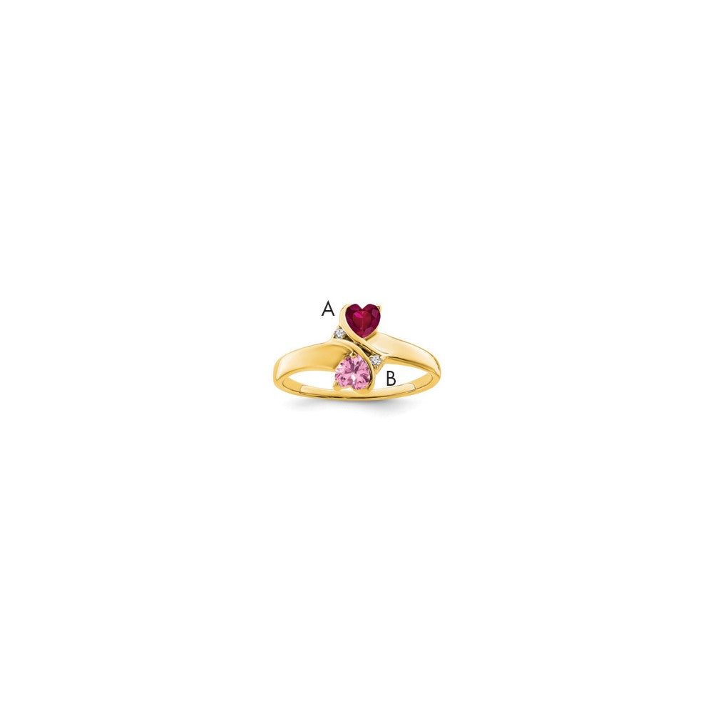 14k Genuine Family Jewelry Ring - 18