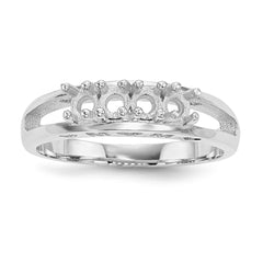 14k White Gold Family Jewelry Ring Mounting - 4