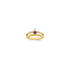 14k 3mm Synthetic Family Jewelry Ring 2025