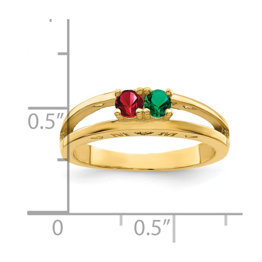 14k 3mm Genuine Family Jewelry Ring