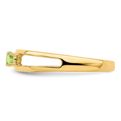 14k 3mm Synthetic Family Jewelry Ring - 8