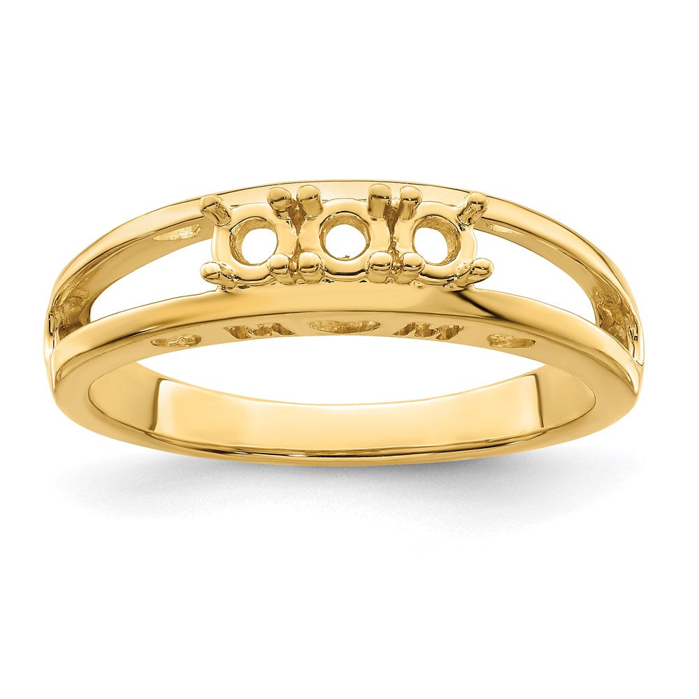 14k 3mm Synthetic Family Jewelry Ring - 8