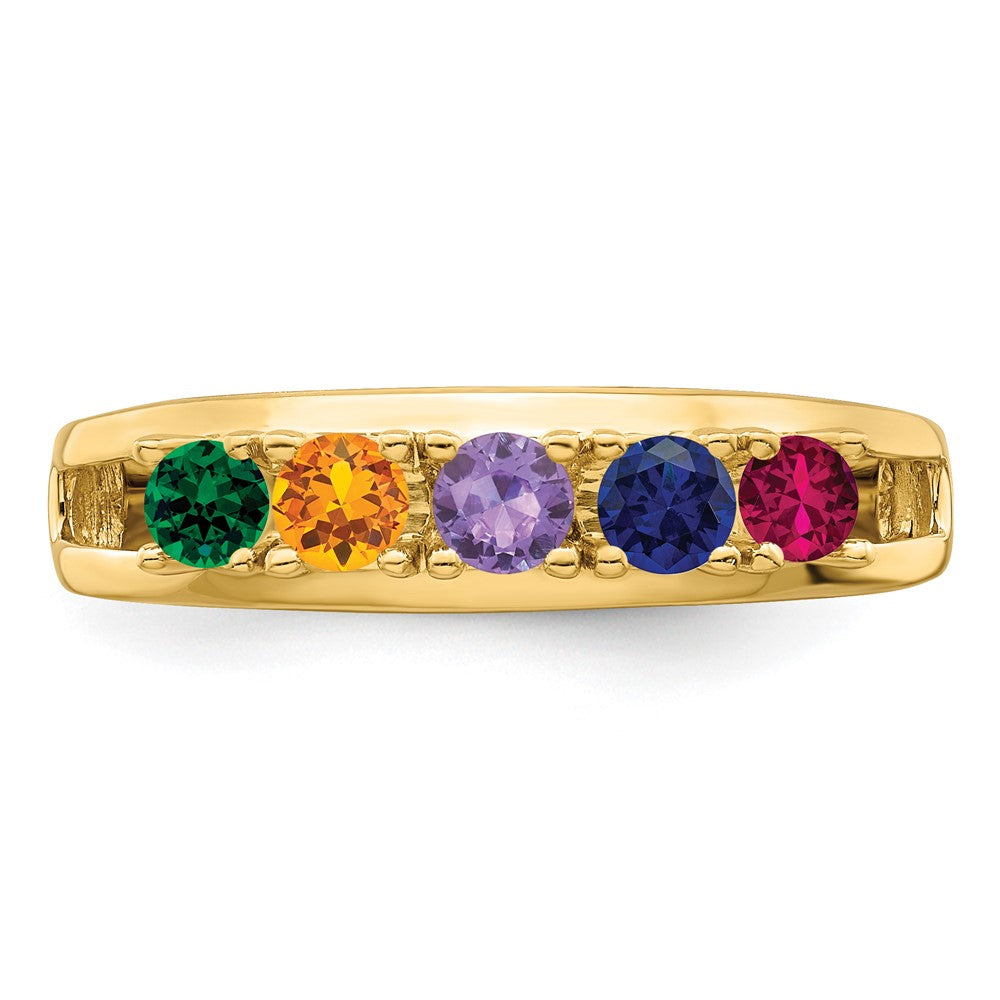14k 3mm Genuine Family Jewelry Ring - 4