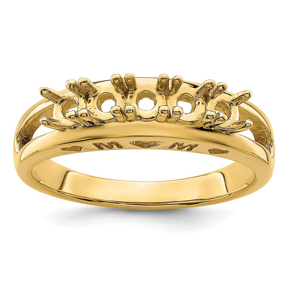 14k 3mm Genuine Family Jewelry Ring - 4