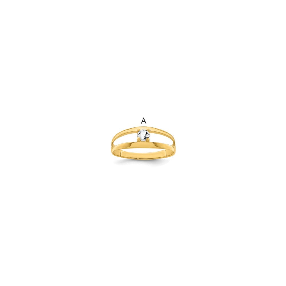 14k Synthetic Family Jewelry Ring - 107