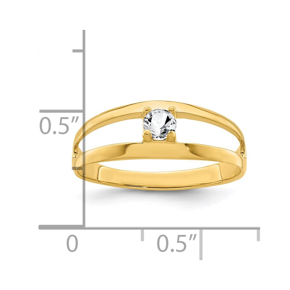 14k Synthetic Family Jewelry Ring - 107