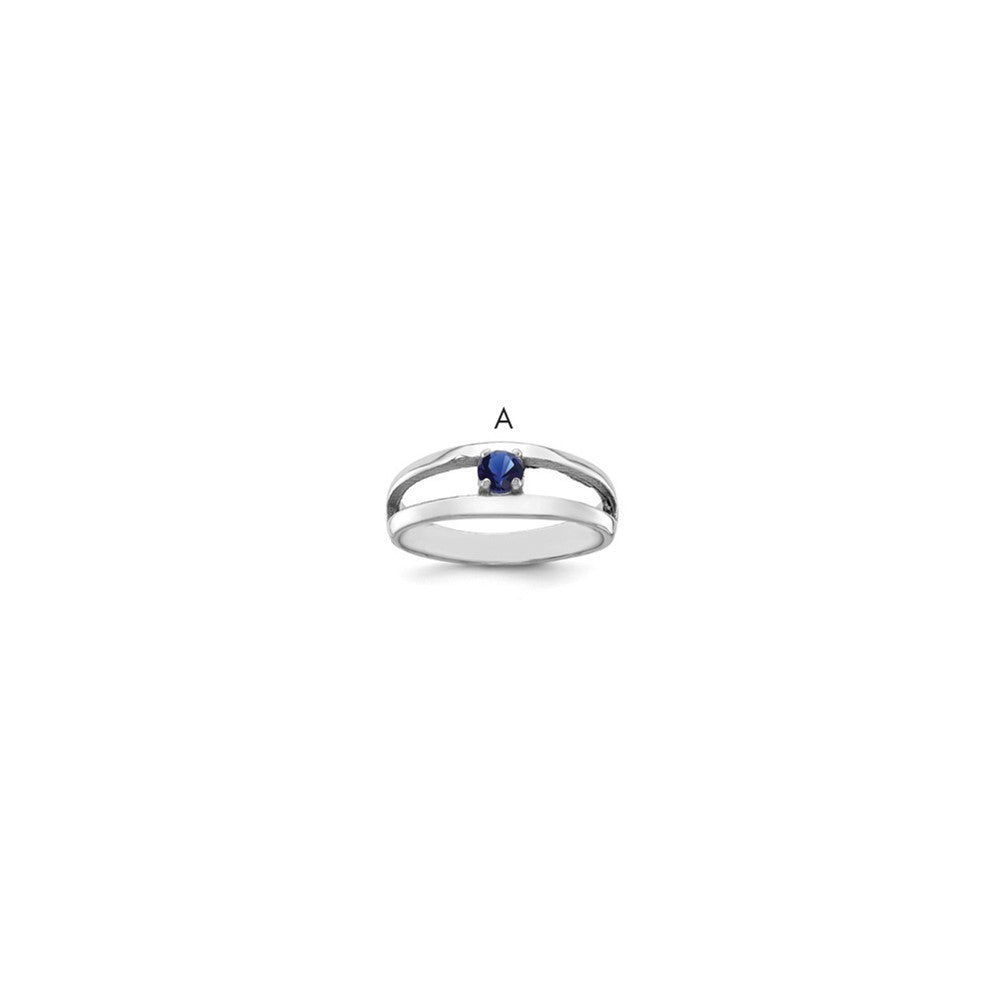 Sterling Silver Rhodium-plated Family Jewelry Mounting - 612