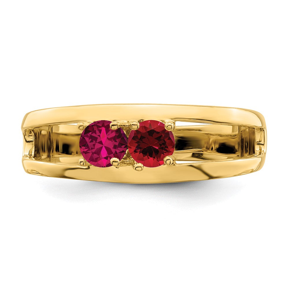 14k Synthetic Family Jewelry Ring - 110