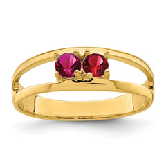 14k Synthetic Family Jewelry Ring - 110