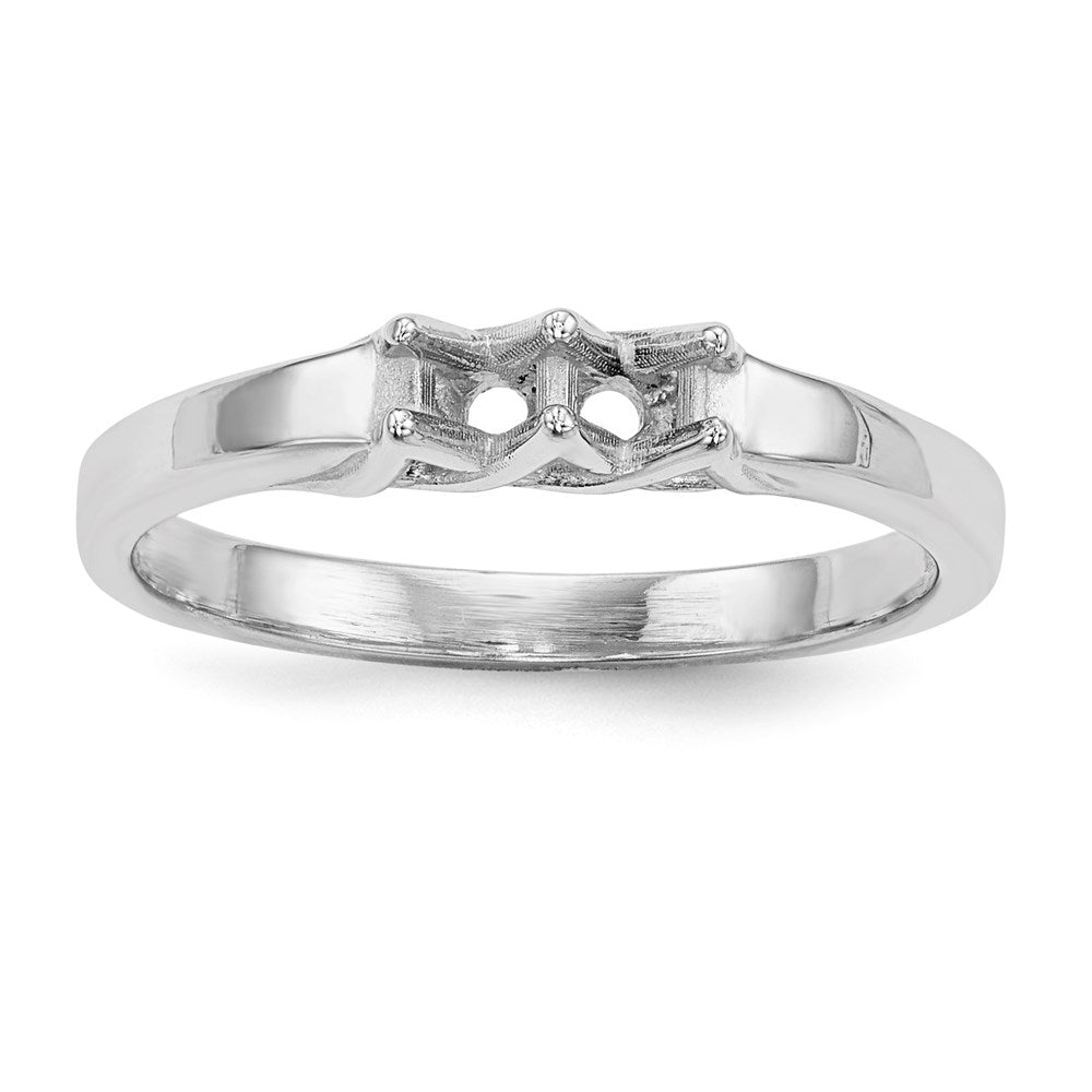14k White Gold Family Jewelry Ring Mounting - 31