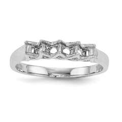 14k White Gold Family Jewelry Ring Mounting - 39