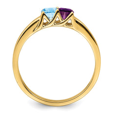 14k Synthetic Family Jewelry Ring - 86