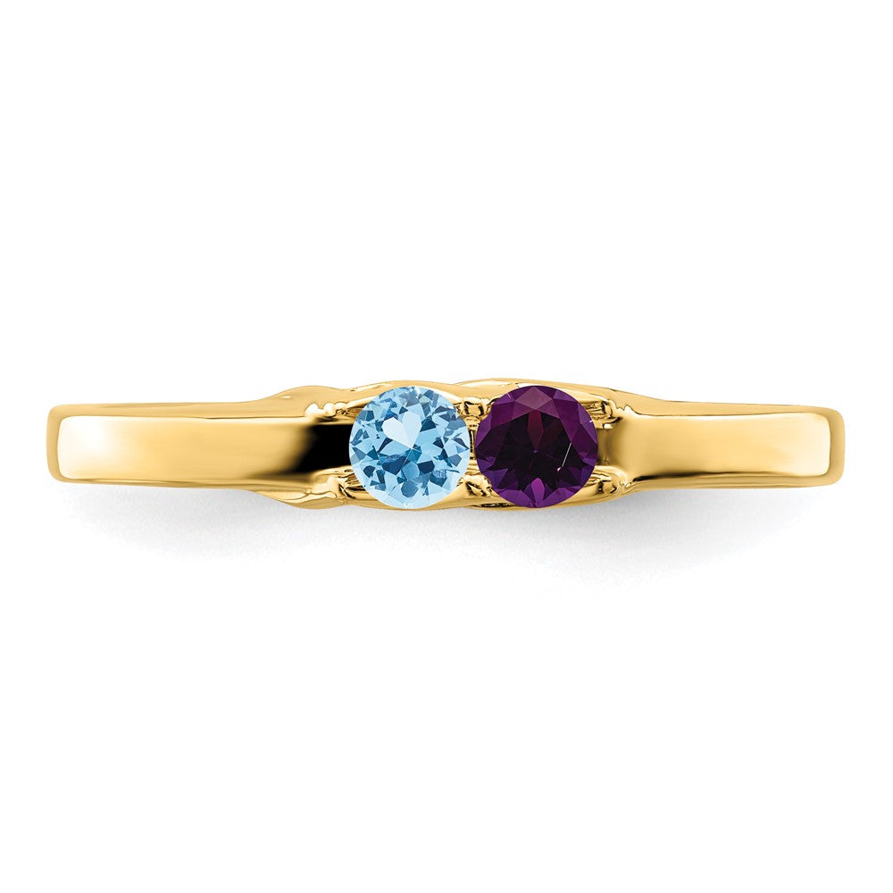 14k Synthetic Family Jewelry Ring - 86