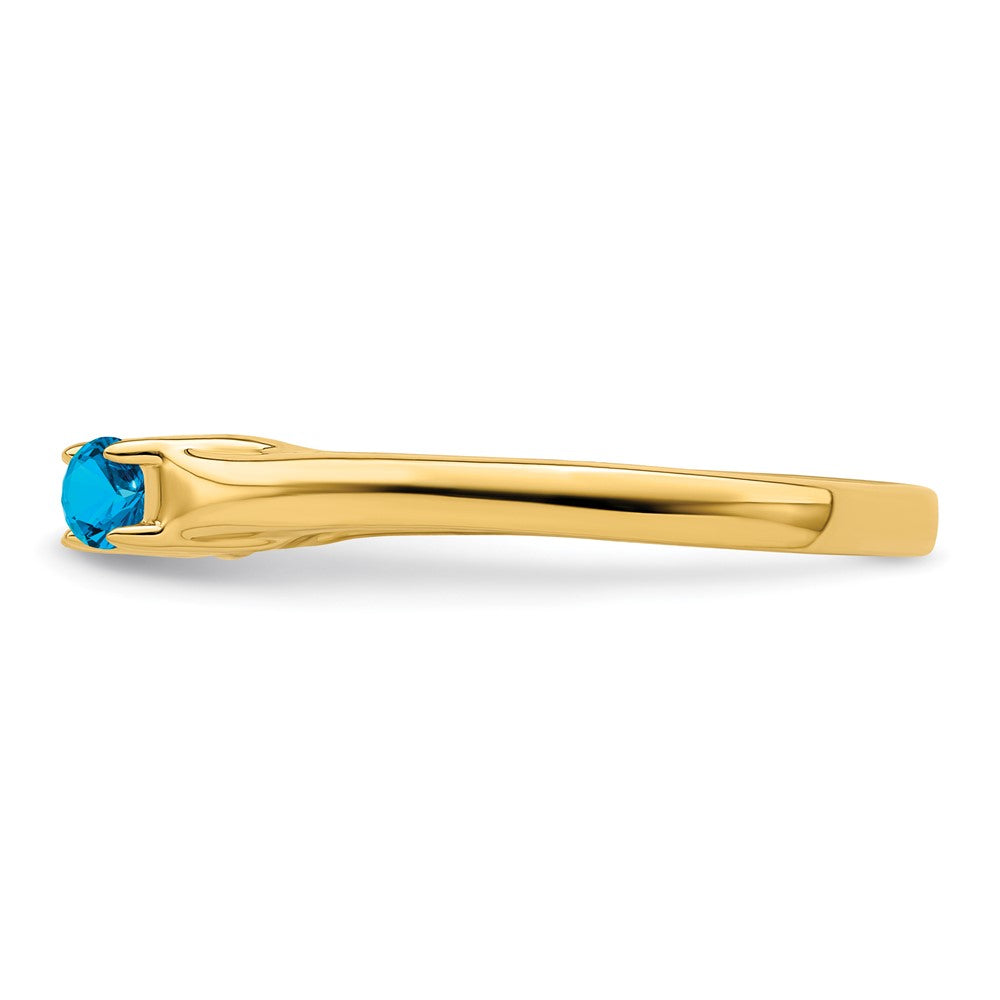14k Synthetic Family Jewelry Ring - 100