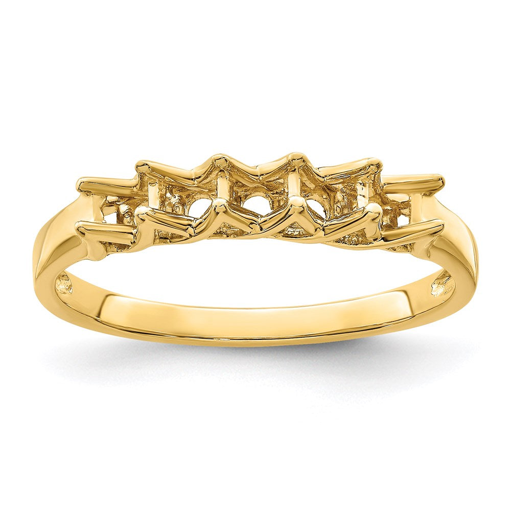 14k Genuine 5 Stone Mother's Ring - 10