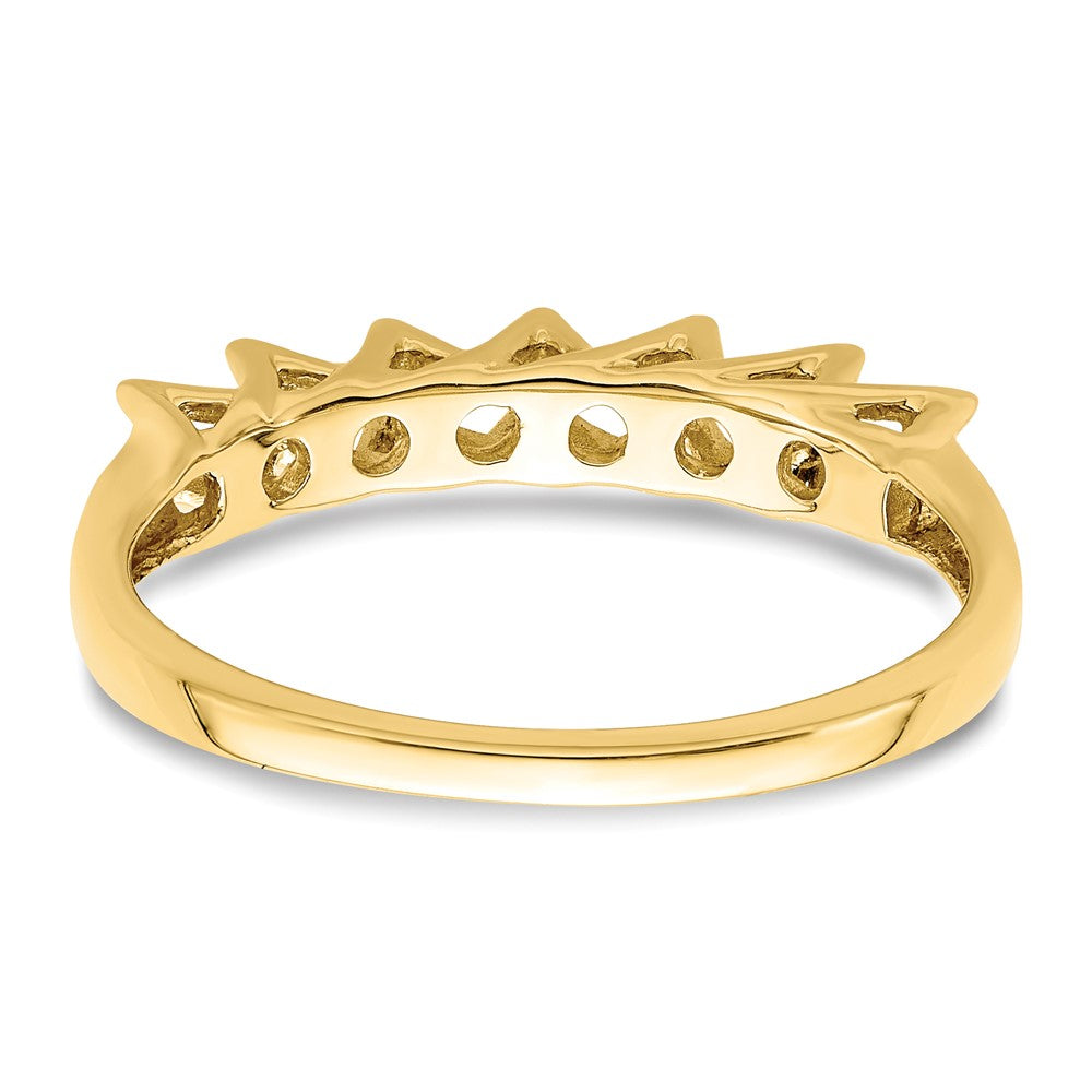14k Genuine 6 Stone Mother's Ring - 8
