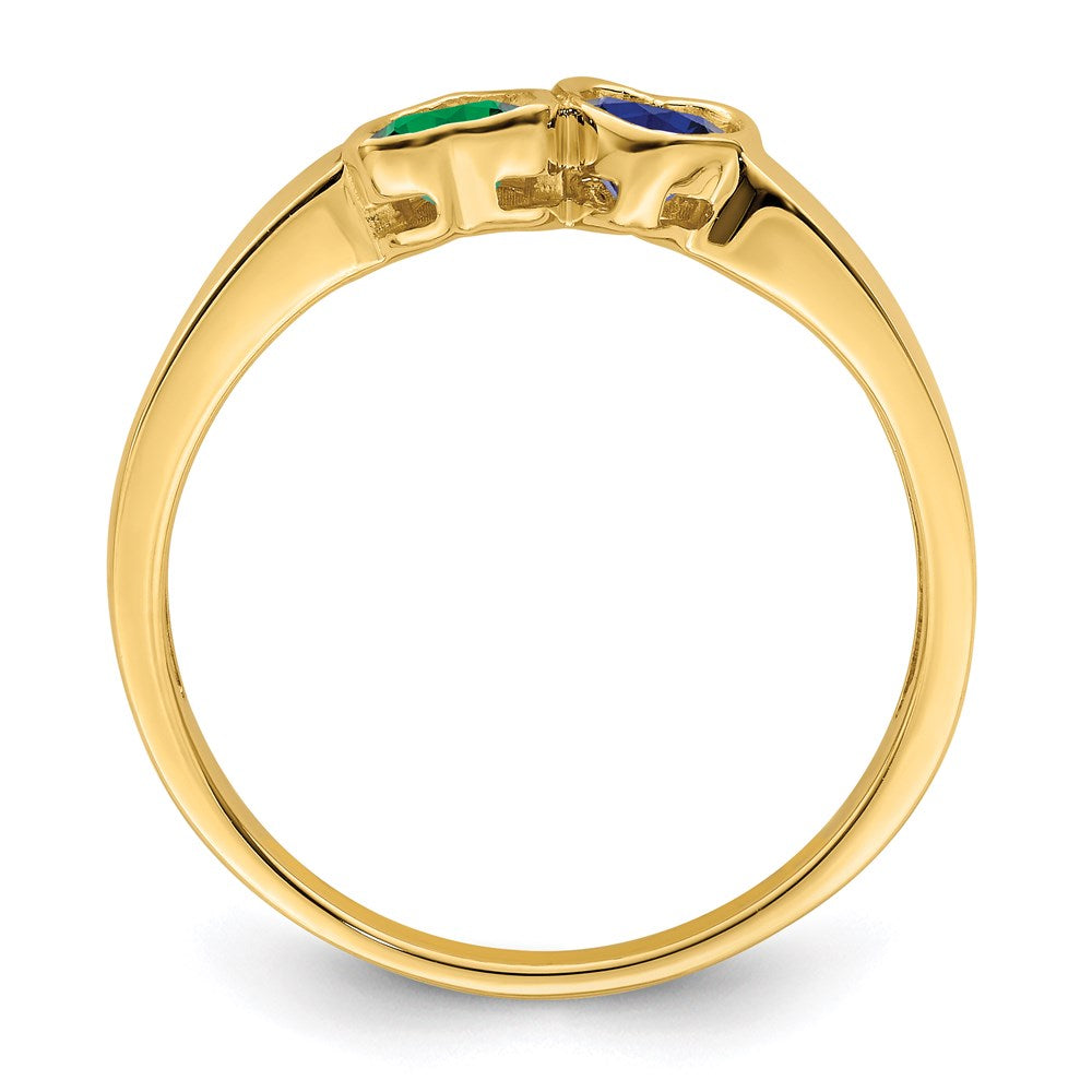 14k Synthetic Family Jewelry Ring - 95