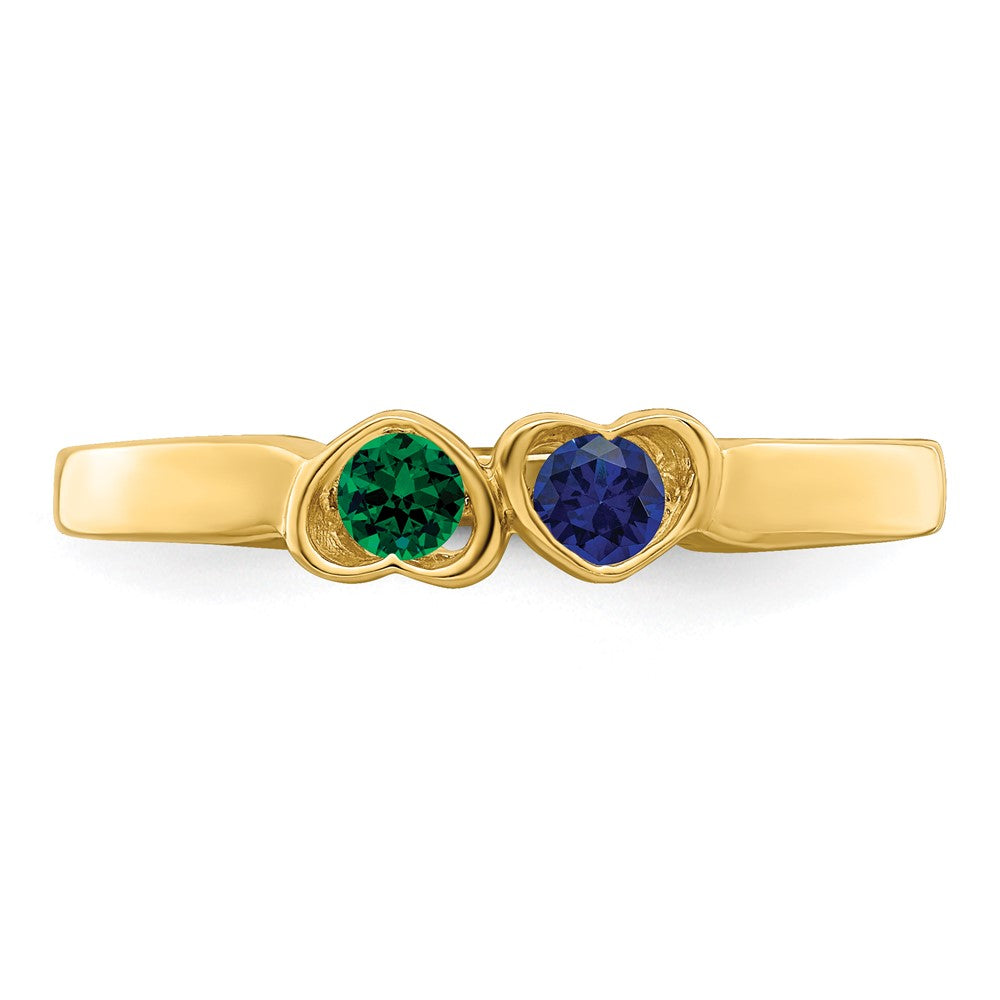 14k Synthetic Family Jewelry Ring - 95
