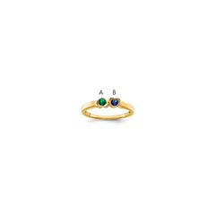 14k Synthetic Family Jewelry Ring - 95