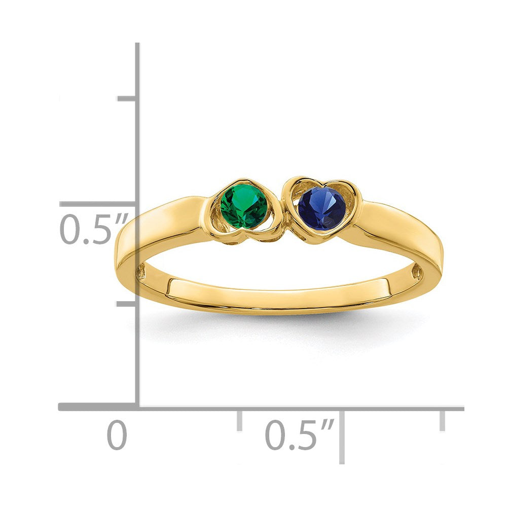 14k Synthetic Family Jewelry Ring - 95