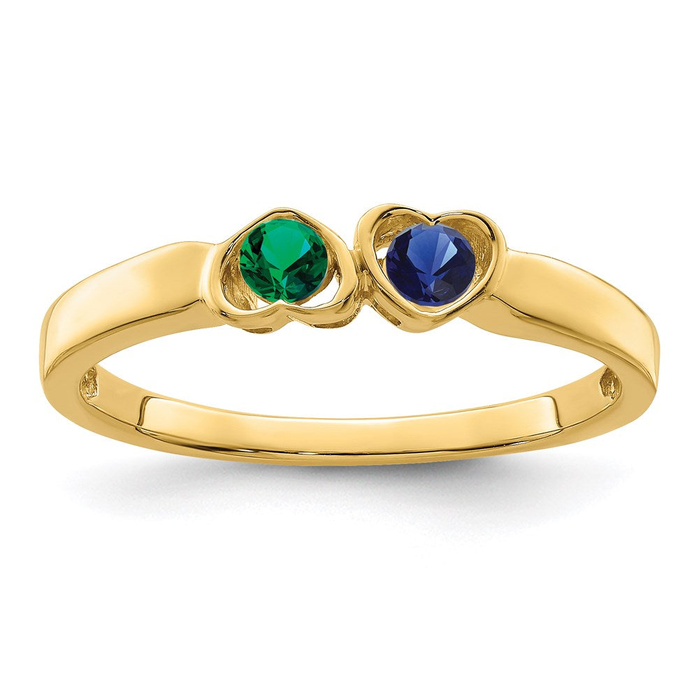 14k Synthetic Family Jewelry Ring - 95