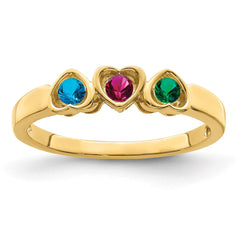 14k Synthetic Family Jewelry Ring - 114